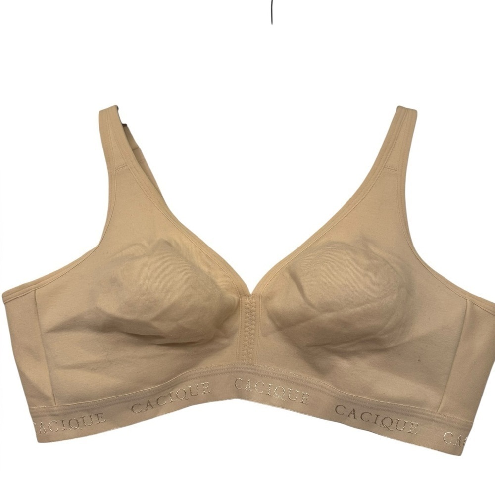 Cacique Cotton Unlined Full Coverage No Wire - Picture 4 of 8